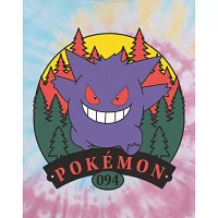 Pokémon Attack Tie Dye Cropped T Shirt