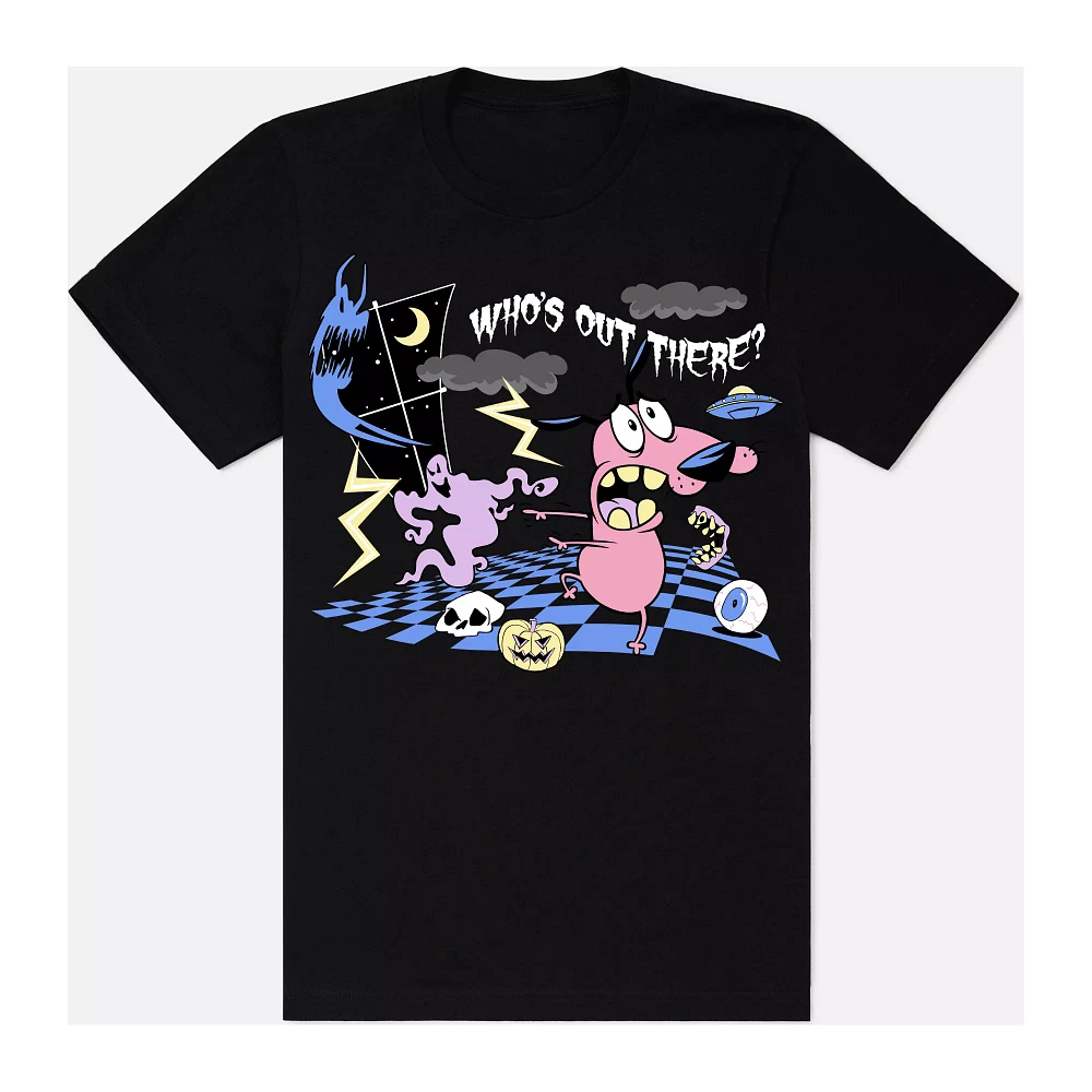 Who's Out There T Shirt - Courage the Cowardly Dog
