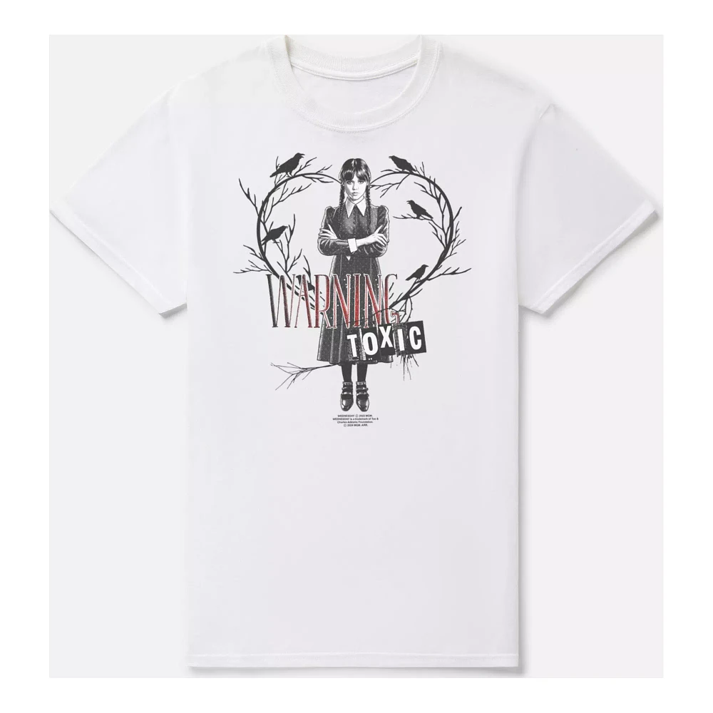 Warning Toxic T Shirt - Wednesday