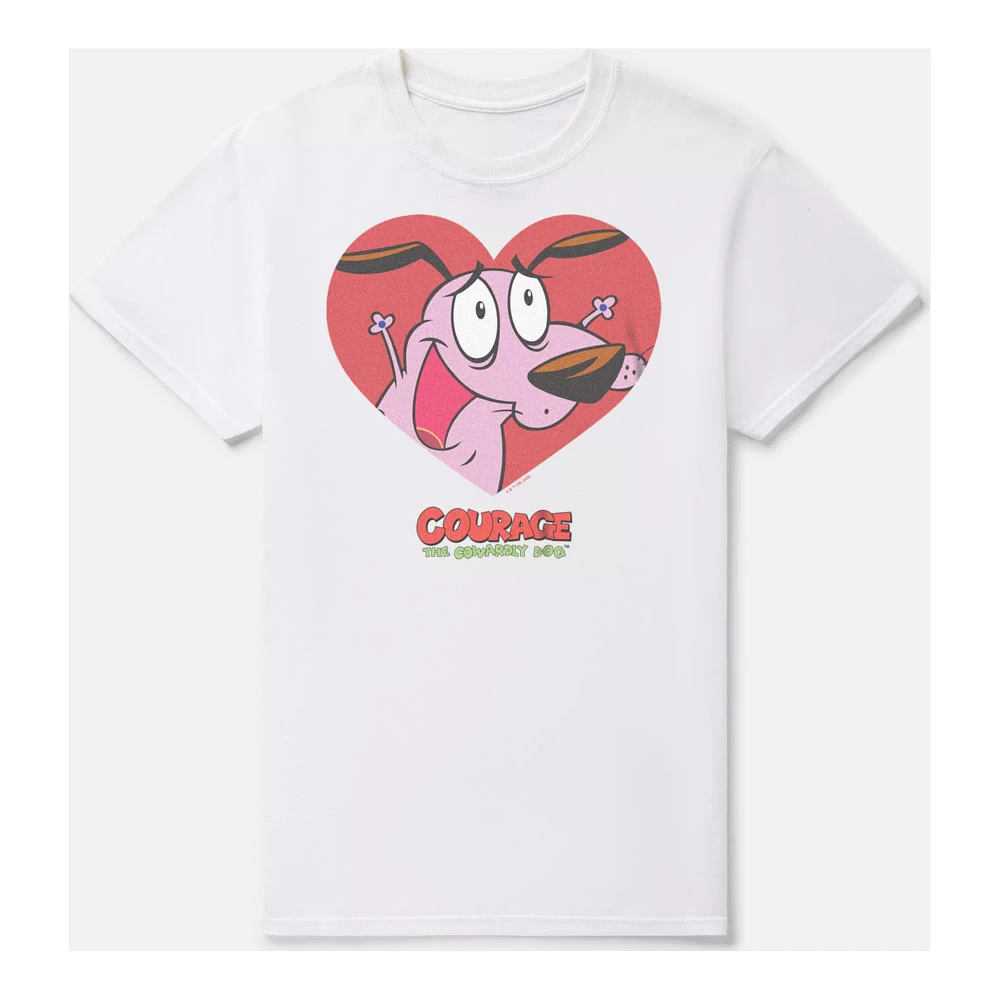 I Heart Courage T Shirt - the Cowardly Dog