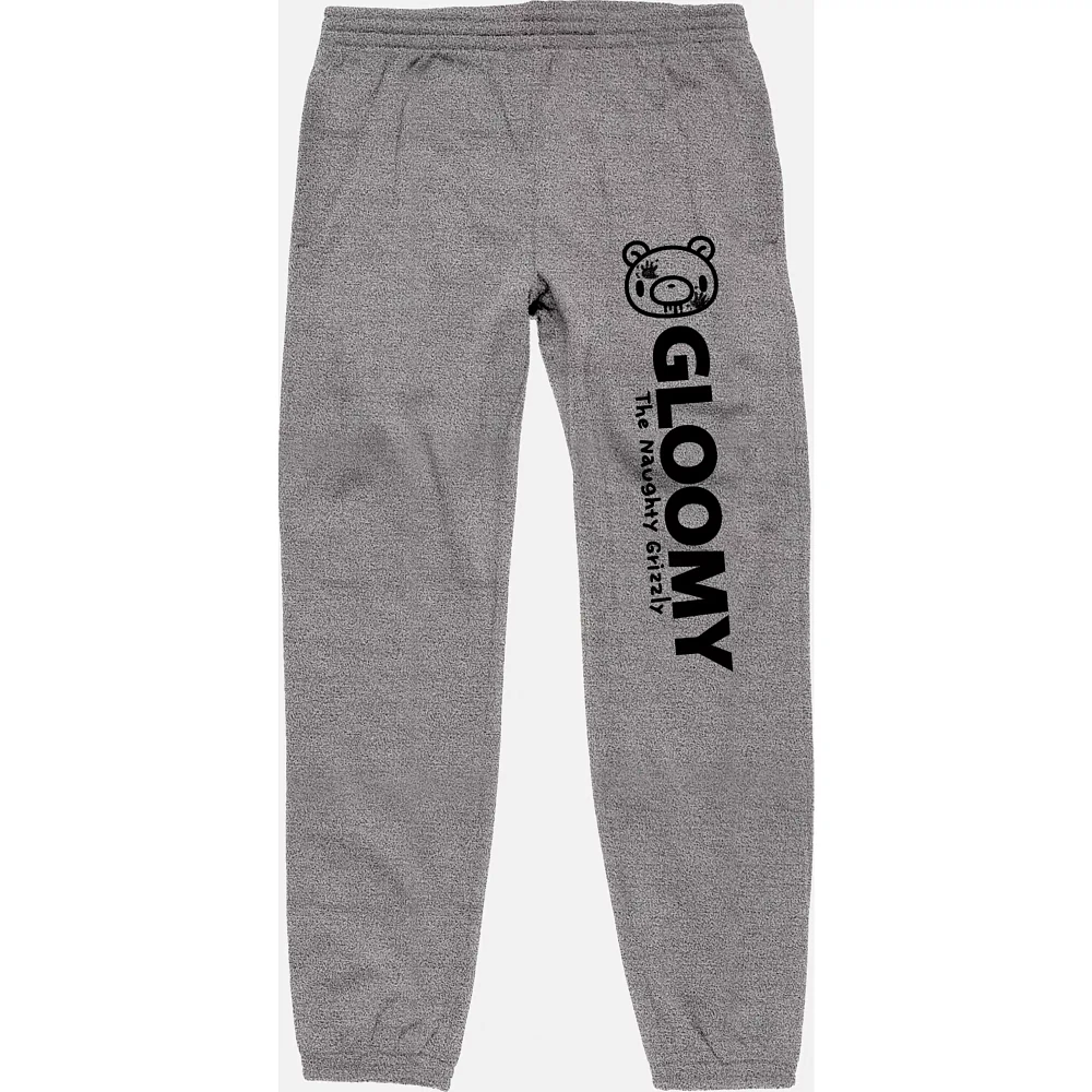Gloomy Bear Logo Jogger Pants Gray