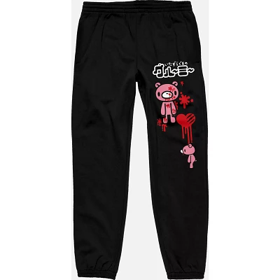 Dripping Heart Jogger Pants - Gloomy Bear