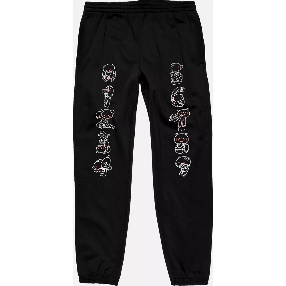 Line Art Jogger Pants - Gloomy Bear