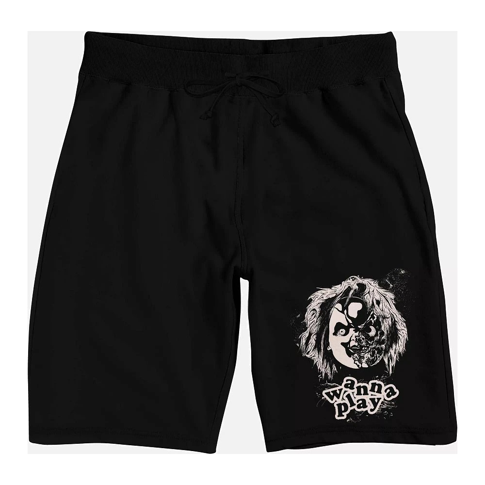 Black Wanna Play with Chucky Shorts