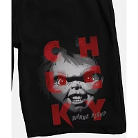 Black Horror Chucky Shorts