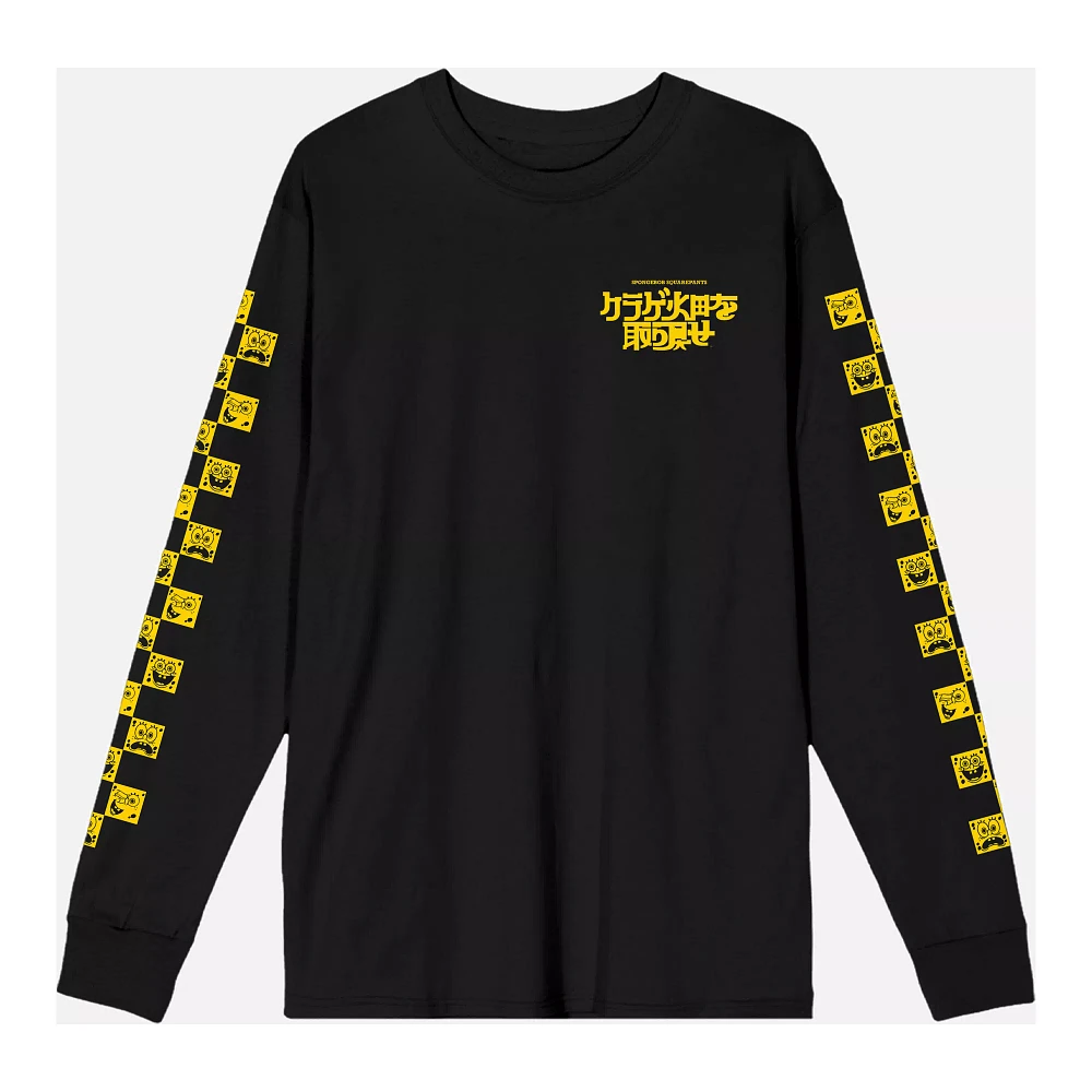 SpongeBob Faces Long Sleeve T Shirt - SquarePants
