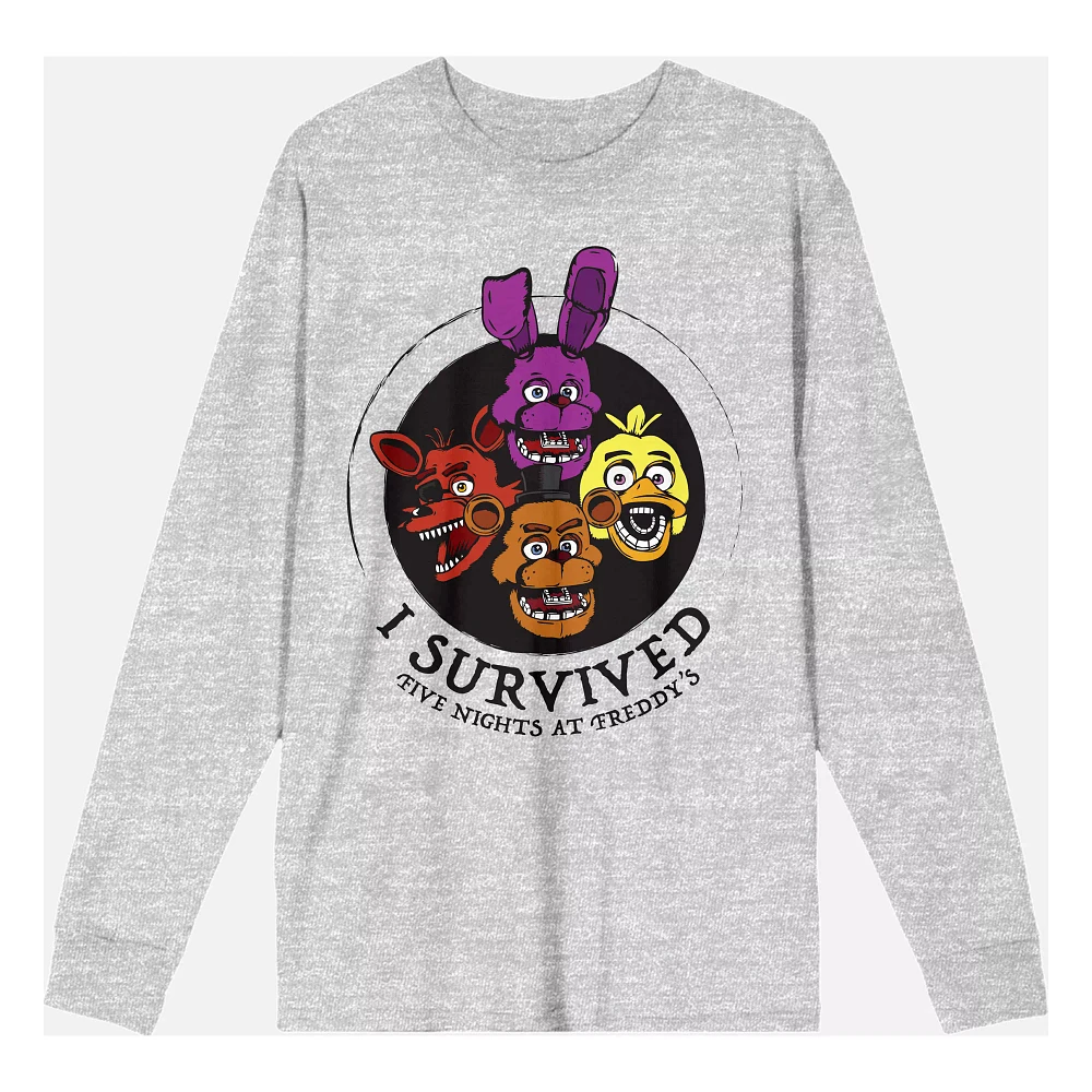 I Survived FNAF Long Sleeve T Shirt - Five Nights at Freddy's
