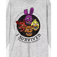 I Survived FNAF Long Sleeve T Shirt - Five Nights at Freddy's