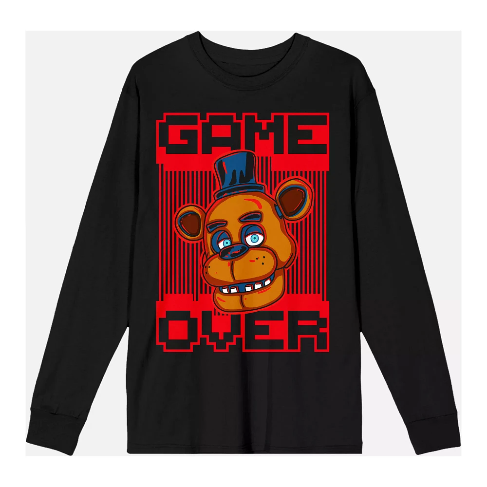 Freddy Game Over Long Sleeve T Shirt - Five Nights at Freddy's