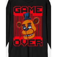 Freddy Game Over Long Sleeve T Shirt - Five Nights at Freddy's