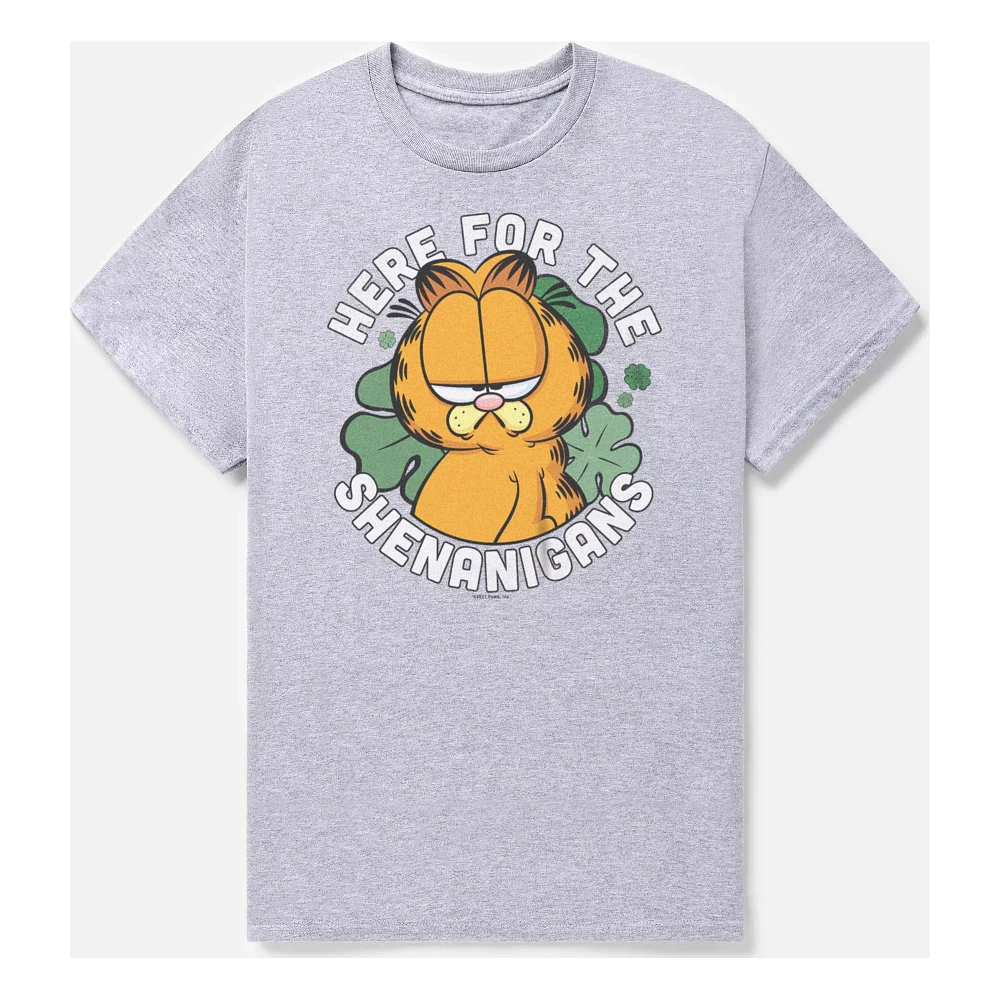 Here for the Shenanigans T Shirt - Garfield