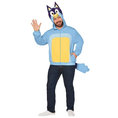 Adult Bandit Hoodie Costume Top - Bluey