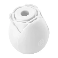 Glow in the Dark 10-Function Rechargeable Rose Clitoral Vibrator - 2.6 Inch