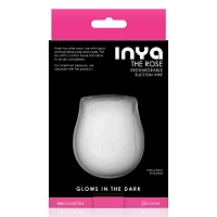 Glow in the Dark 10-Function Rechargeable Rose Clitoral Vibrator - 2.6 Inch
