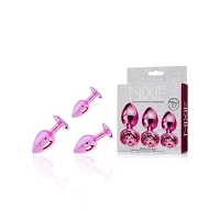 Pink Metal Butt Plug Trainer Set - Nixie