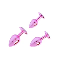 Pink Metal Butt Plug Trainer Set - Nixie