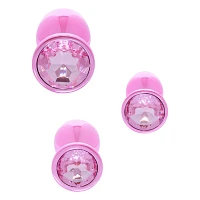 Pink Metal Butt Plug Trainer Set - Nixie