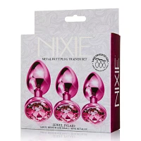 Pink Metal Butt Plug Trainer Set - Nixie