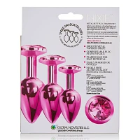 Pink Metal Butt Plug Trainer Set - Nixie