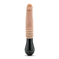 Dr. Knight 3-Function Thrusting Gyrating Rechargeable Vibrating Dildo 10.5 Inch - Dr. Skin Silicone