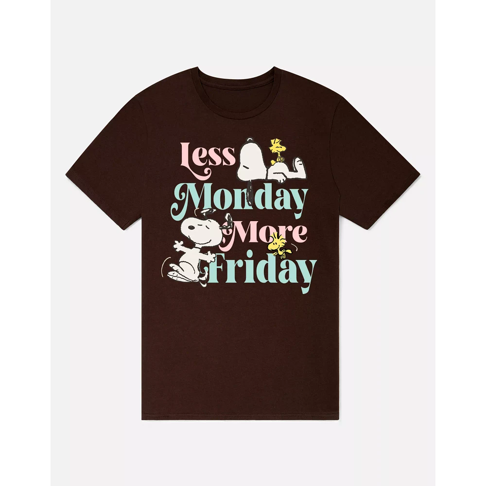 Less Monday More Friday Snoopy T Shirt - Peanuts