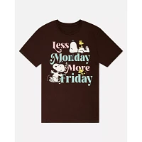 Less Monday More Friday Snoopy T Shirt - Peanuts