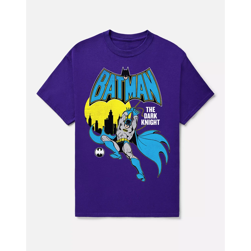Gray Retro Batman T Shirt