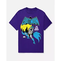 Gray Retro Batman T Shirt