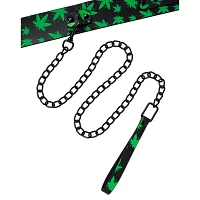 Stoner Vibes Glow in the Dark Collar and Leash