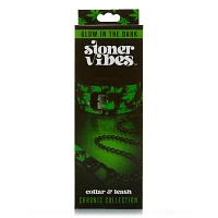 Stoner Vibes Glow in the Dark Collar and Leash