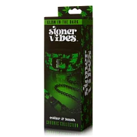 Stoner Vibes Glow in the Dark Collar and Leash