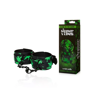 Stoner Vibes Glow in the Dark Wrist Cuffs