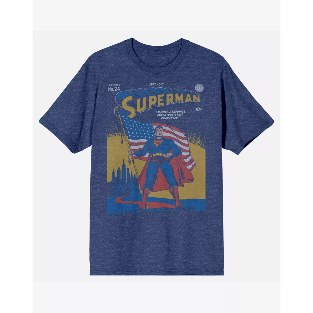 Superman Patriotic Adventures T Shirt - DC Comics