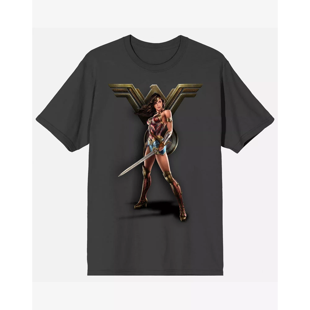 Grey Wonder Woman T Shirt - DC Comics