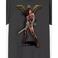 Grey Wonder Woman T Shirt - DC Comics