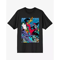 Harley Quinn and Joker Fight T Shirt - DC Comics