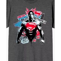 Grey Batman Vs. Superman T Shirt