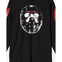 Jason Voorhees Mask Long Sleeve T Shirt - Friday the 13th