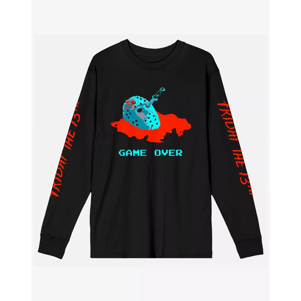 Jason Voorhees Game Over Long Sleeve T Shirt - Friday the 13th
