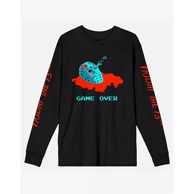 Jason Voorhees Game Over Long Sleeve T Shirt - Friday the 13th