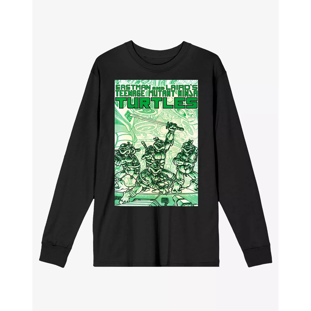Comic Cover Warriors Long Sleeve T Shirt - Teenage Mutant Ninja Turtles