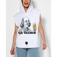 Ben Drankin' Sleeveless Hoodie with Drinking Pouch