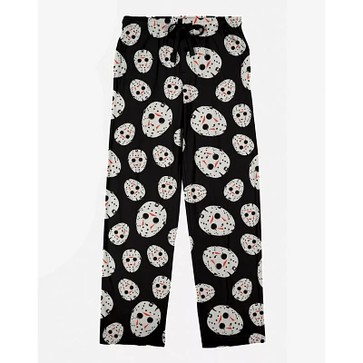 Jason Voorhees Mask Print Lounge Pants - Friday the 13th