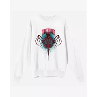 White Batman Mask Crewneck Sweatshirt