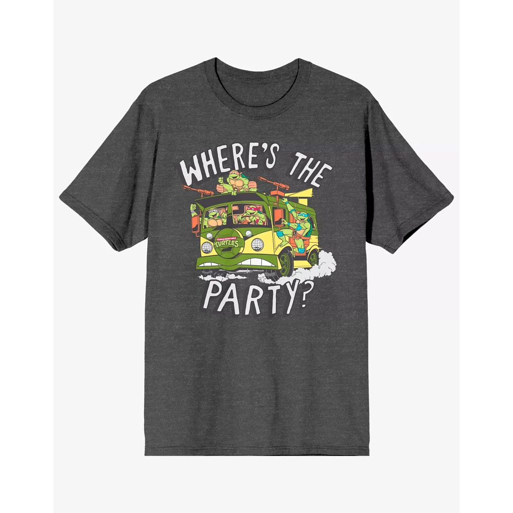 Where's The Party T Shirt - Teenage Mutant Ninja Turtles