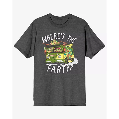 Where's The Party T Shirt - Teenage Mutant Ninja Turtles