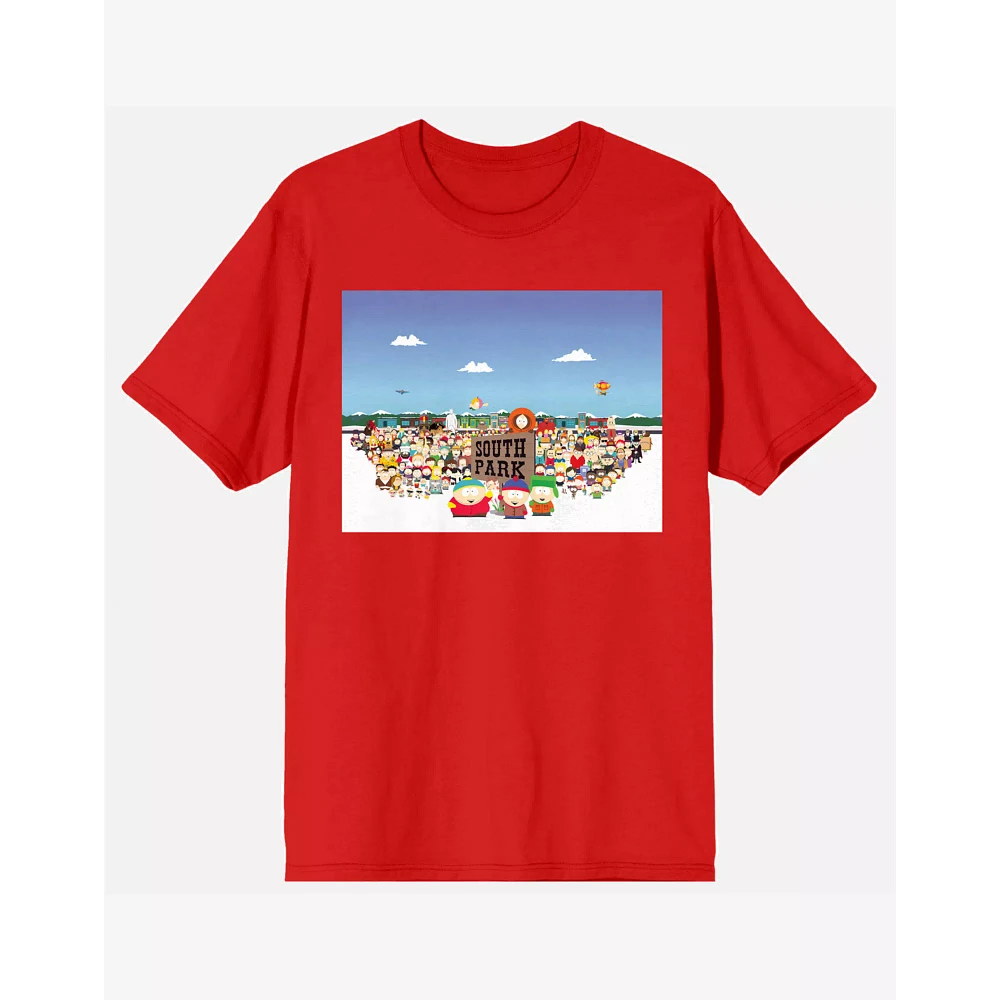 Red South Park Character T Shirt