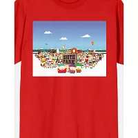 Red South Park Character T Shirt