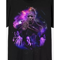 Michael Myers Purple Collage T Shirt - Halloween