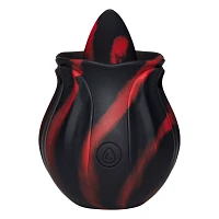 Black Kiss Rimming Rose Vibrator